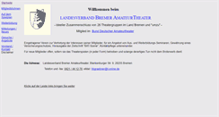 Desktop Screenshot of amateurtheater-in-bremen.de