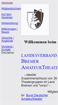 Mobile Screenshot of amateurtheater-in-bremen.de